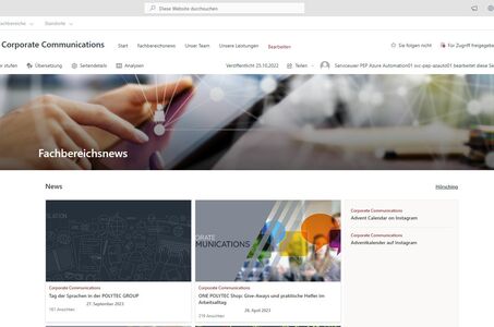 Eine zeitgemäße Intranet-Lösung